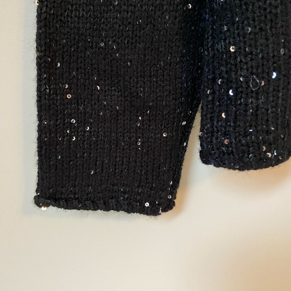 Narciso Rodriguez Black sweater with Sequins | Women’s Sz XL - Picture 7 of 8